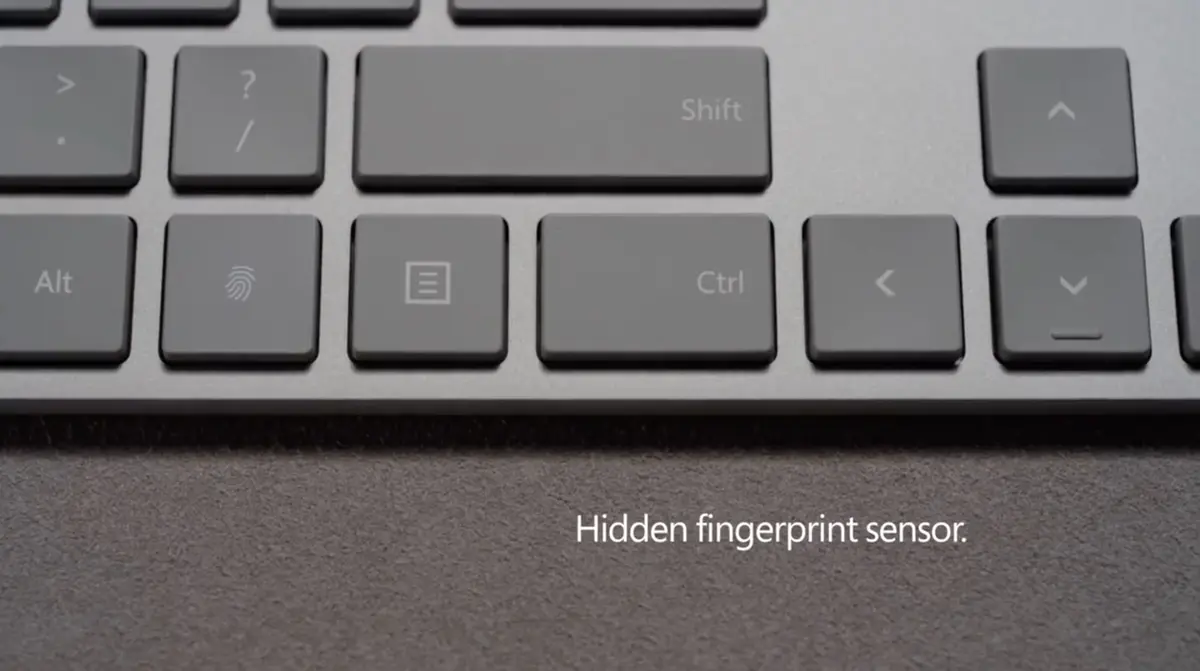 Microsoft dissimule un capteur d'empreintes dans ses nouveaux claviers