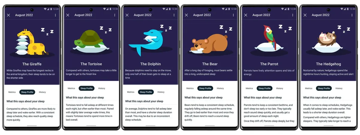 Fitbit propose un animal totem pour trouver son sommeil réparateur