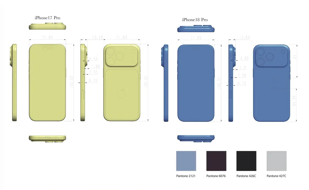 iPhone 18 Pro et Fold&nbsp;: des mockups d'un fabricant chinois en disent beaucoup