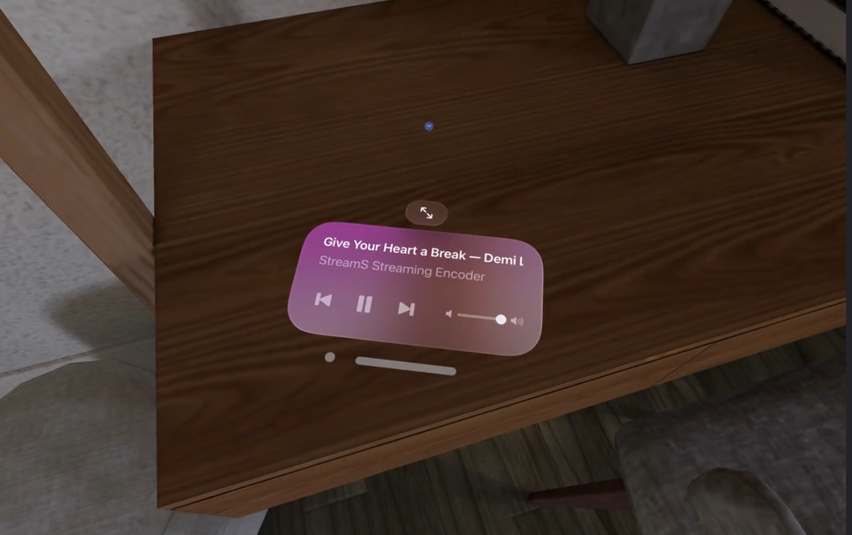 Le Vision Pro fait apparaître des commandes tactiles n’importe où