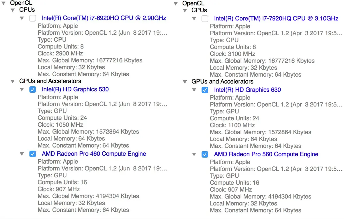 Test des MacBook Pro 13" et MacBook Pro 15" (2017)