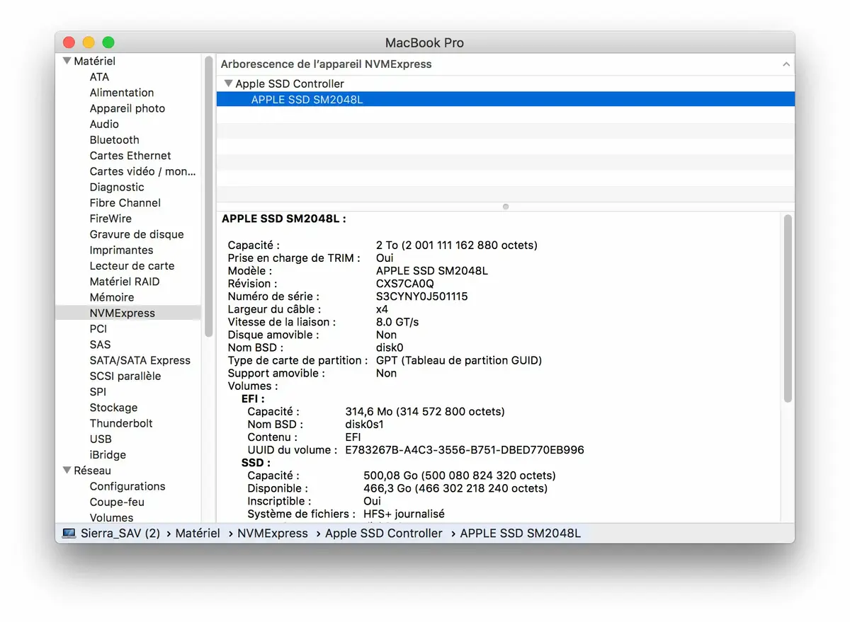 Le SSD de 2To des iMac 2017 fonctionne avec de nombreux Mac PCIe !