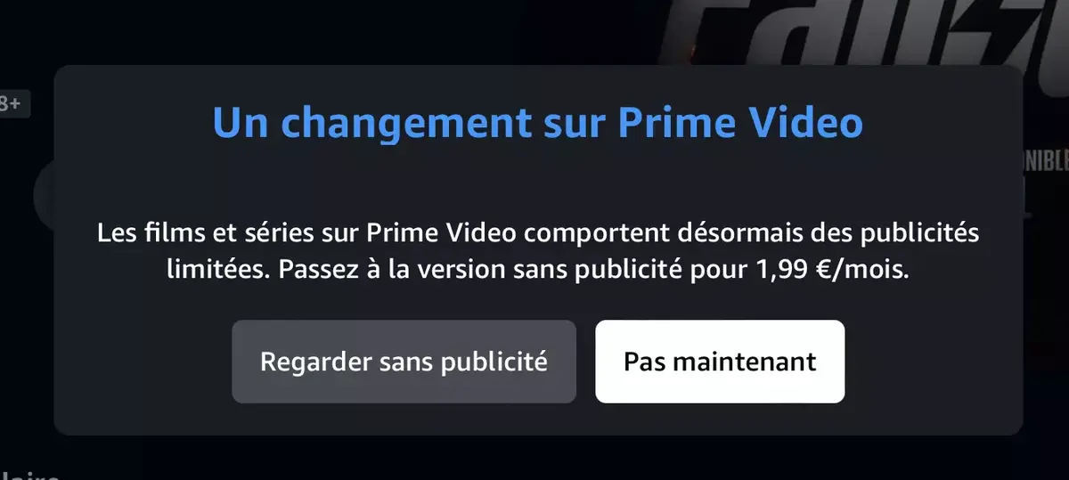 Amazon Prime Video ללא פרסומות, זה 1.99 יורו יותר לחודש!