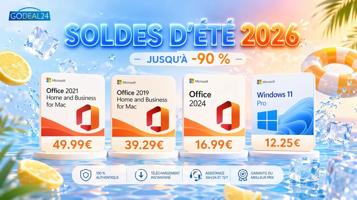 Godeal24 Microsoft Office 365 Mac promo soldes d'&eacute;t&eacute;