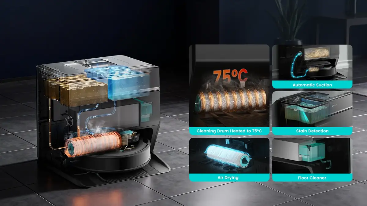 Lefant M5 Pro et M5 Max&nbsp;: deux nouveaux robots aspirateurs qui misent sur le lavage en continu