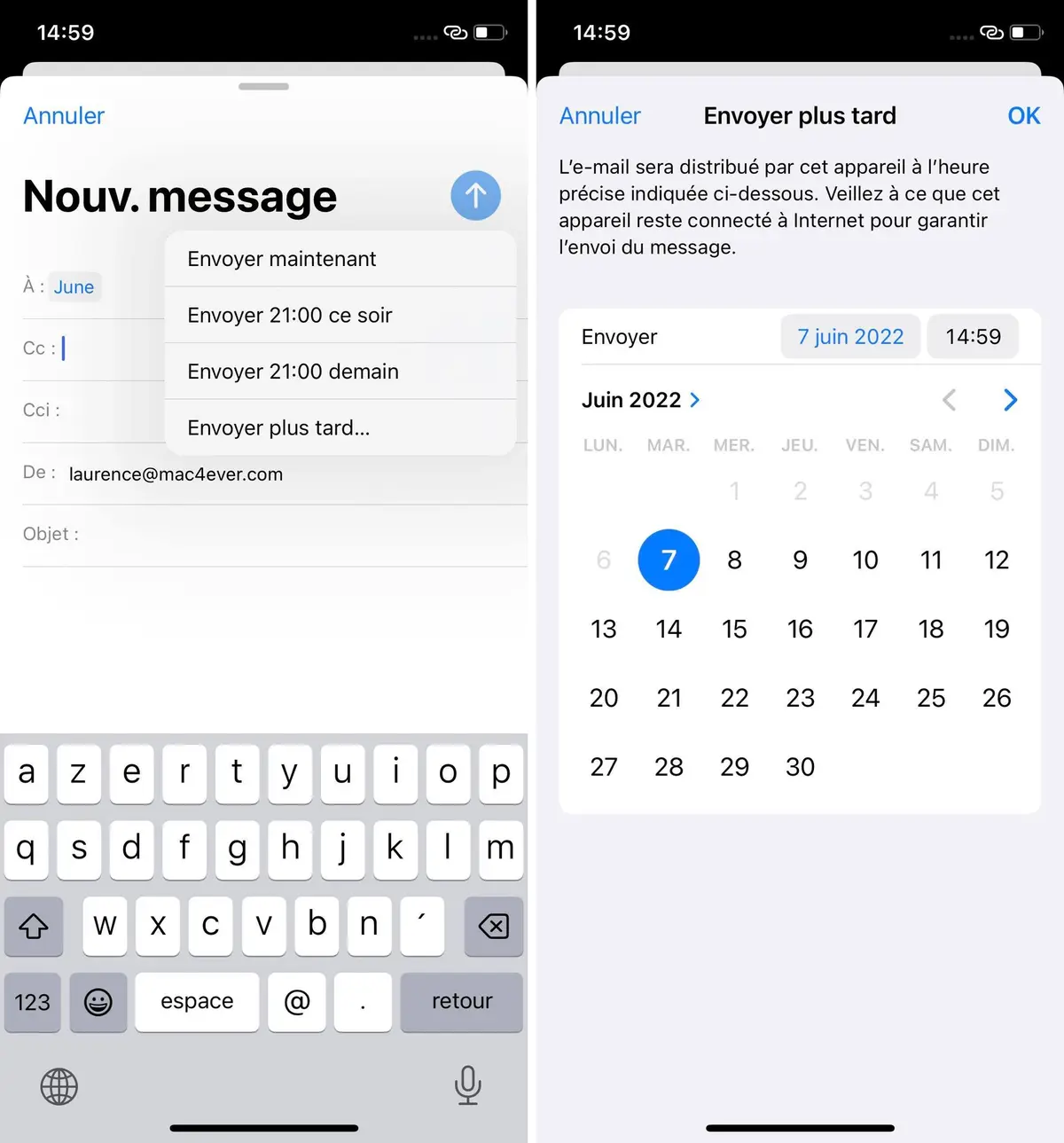 iOS 16 : comment récupérer un mail envoyé depuis l'iPhone (en 10 secondes !)