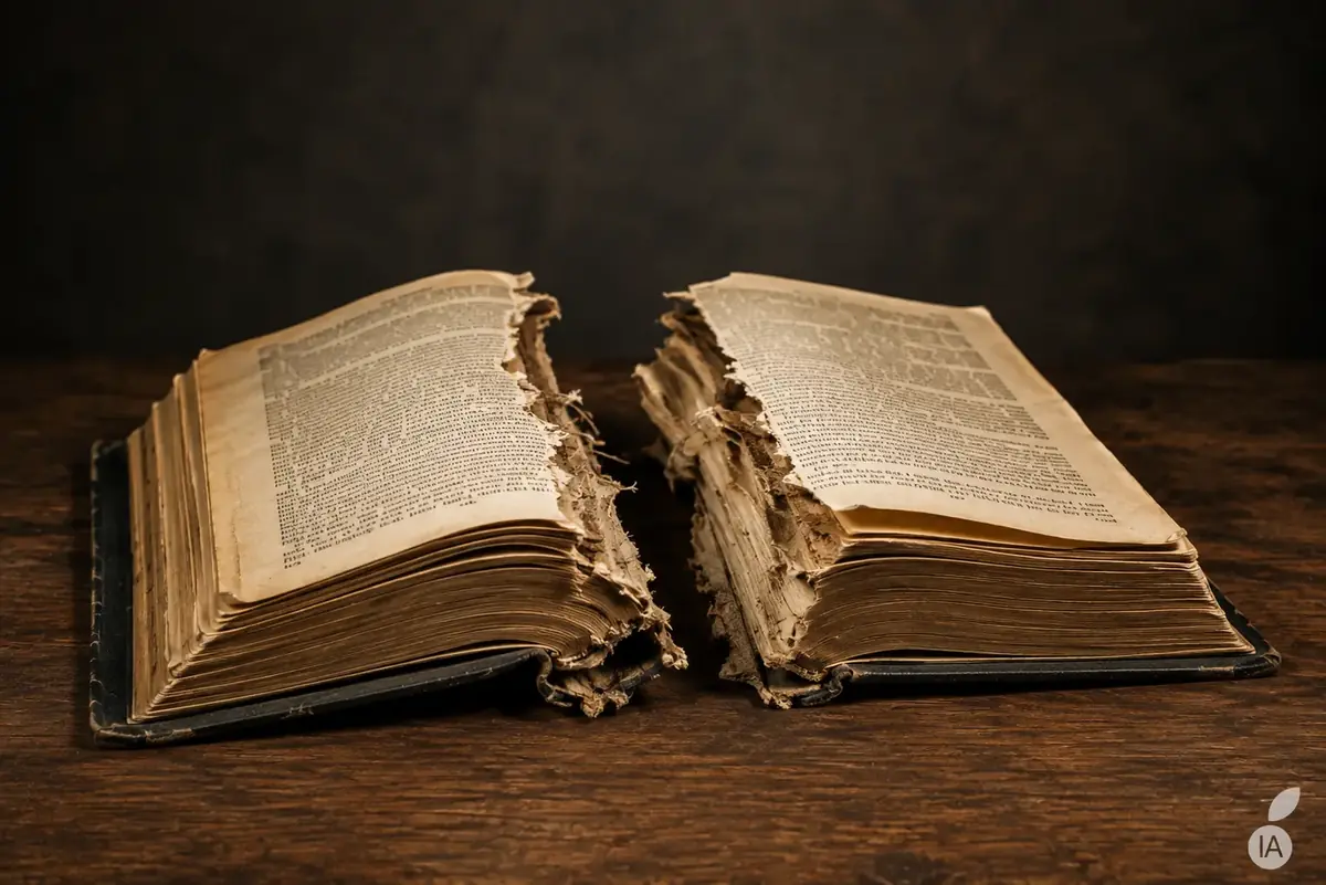 Livres d&eacute;truits entrainement IA