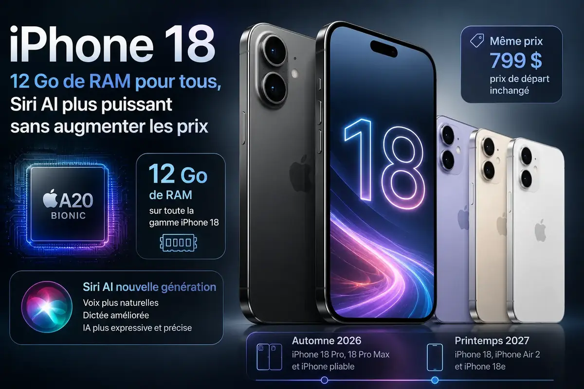 iPhone 18 12 Go RAM crise