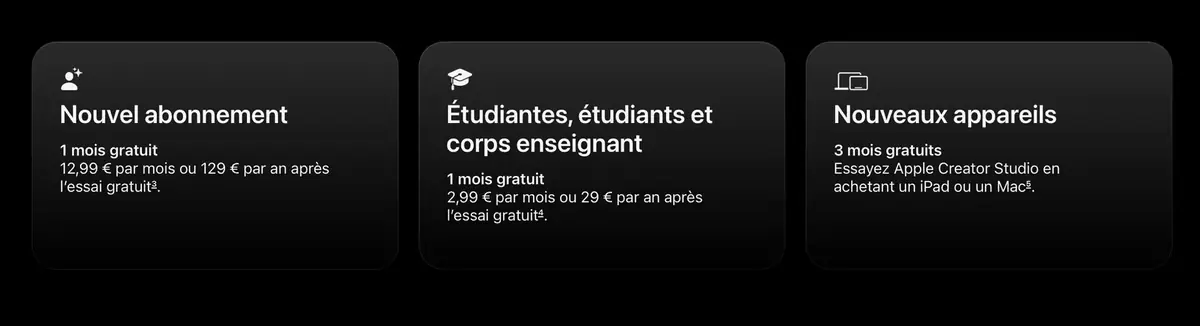 Creator Studio&nbsp;: Apple lance une suite pour les cr&eacute;ateurs, dop&eacute;e &agrave; l&rsquo;IA