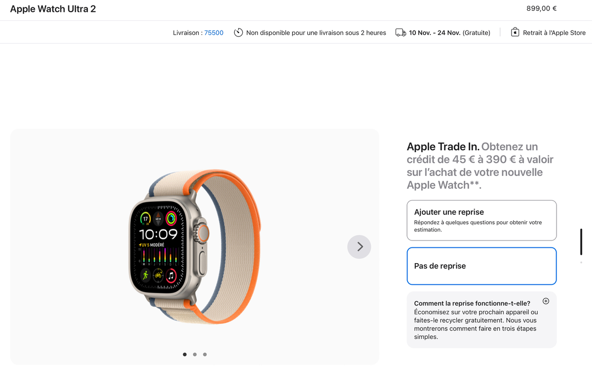 Certaines Apple Watch Ultra 2 ne seront pas livrées avant fin novembre !