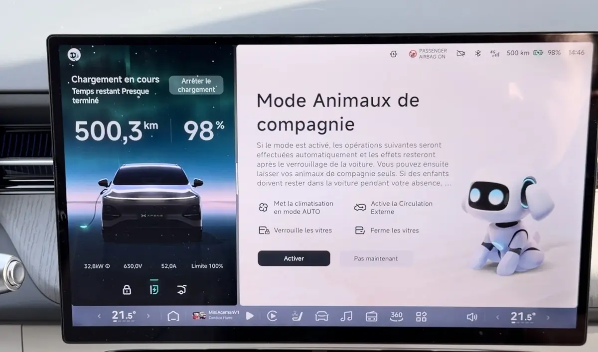 Test des &eacute;crans du XPeng G6 2026&nbsp;: sentinelle, XCombo... &agrave; la hauteur de Tesla&nbsp;!
