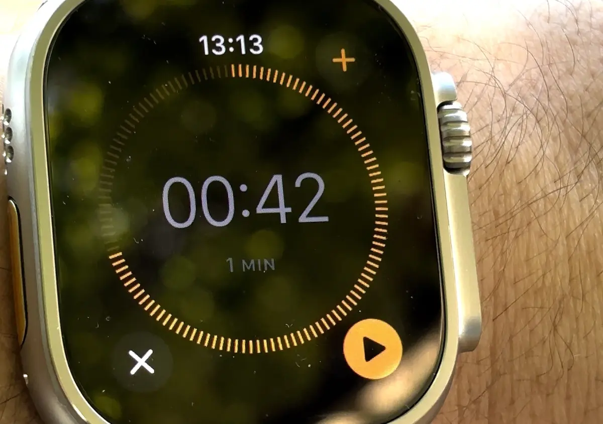 Test : toucher deux fois de l'Apple Watch Ultra 2