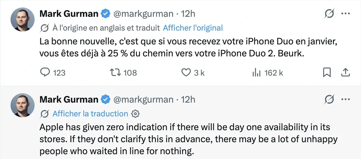 Mega rupture de stock pour l'iPhone Duo&nbsp;: gros succ&egrave;s, sp&eacute;culations ou stocks limit&eacute;s&nbsp;?