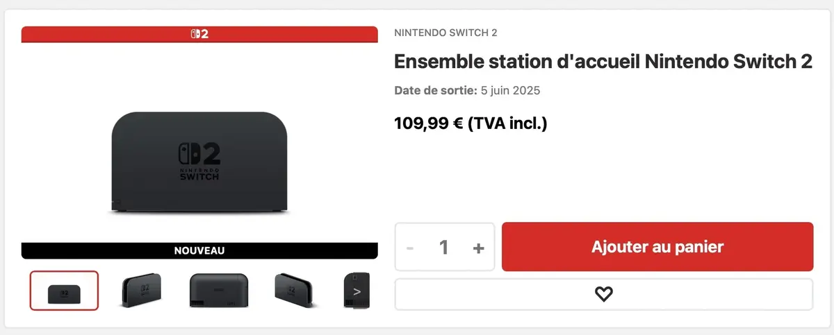 Nintendo a volontairement bloqué les docks USB-C sur la Switch 2