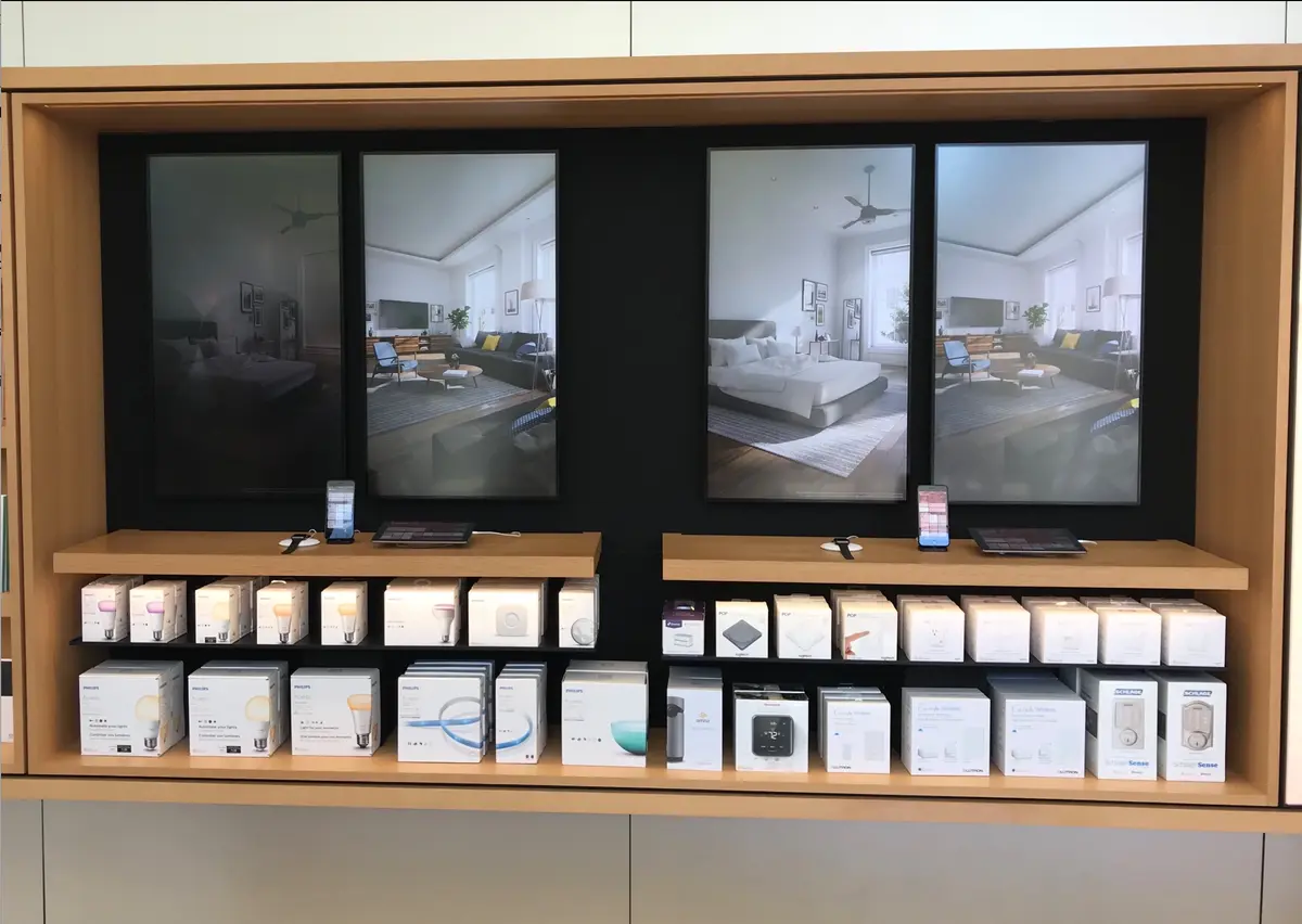 Les accessoires HomeKit et l'application Maison à l'honneur dans les Apple Store