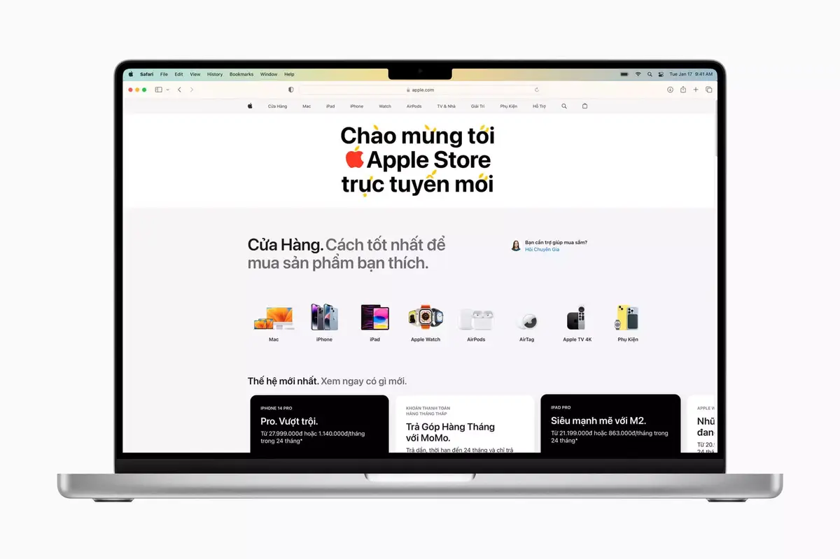 L'Apple Store en ligne ouvre ses portes au Vietnam