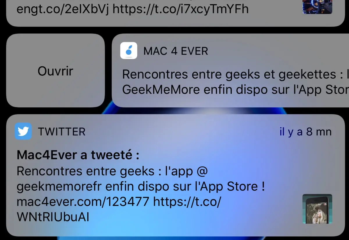 iOS 11 Beta 4 : le retour des notifications qui glissent (et de nouvelles icônes)