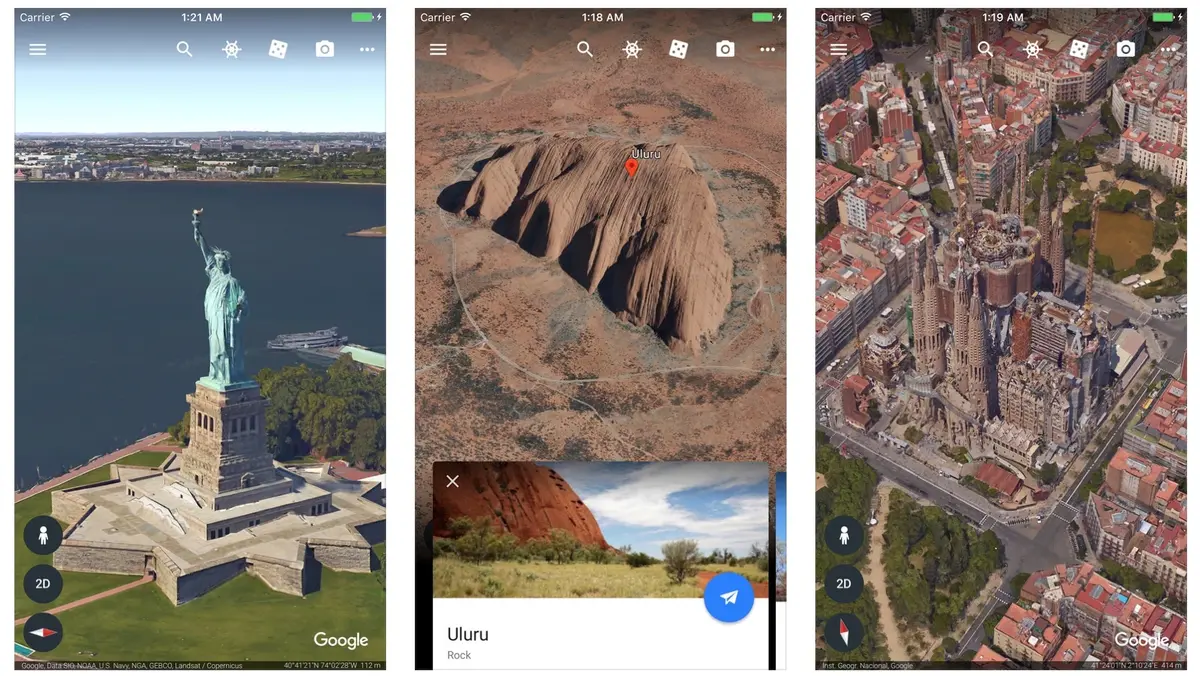 Google Earth continuera finalement de tourner sur iOS 11