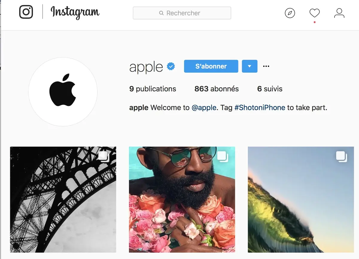 Apple a enfin un compte Instagram officiel !