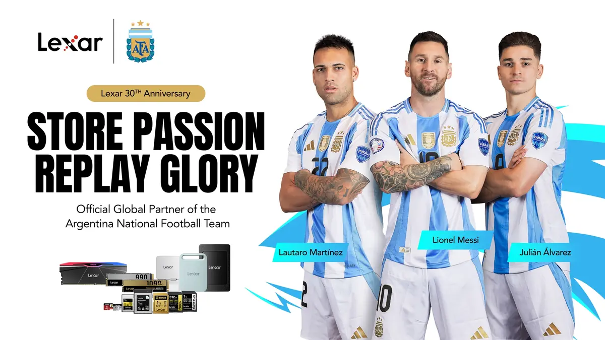 Lexar habille ses SSD aux couleurs de l'Argentine pour f&ecirc;ter ses 30 ans