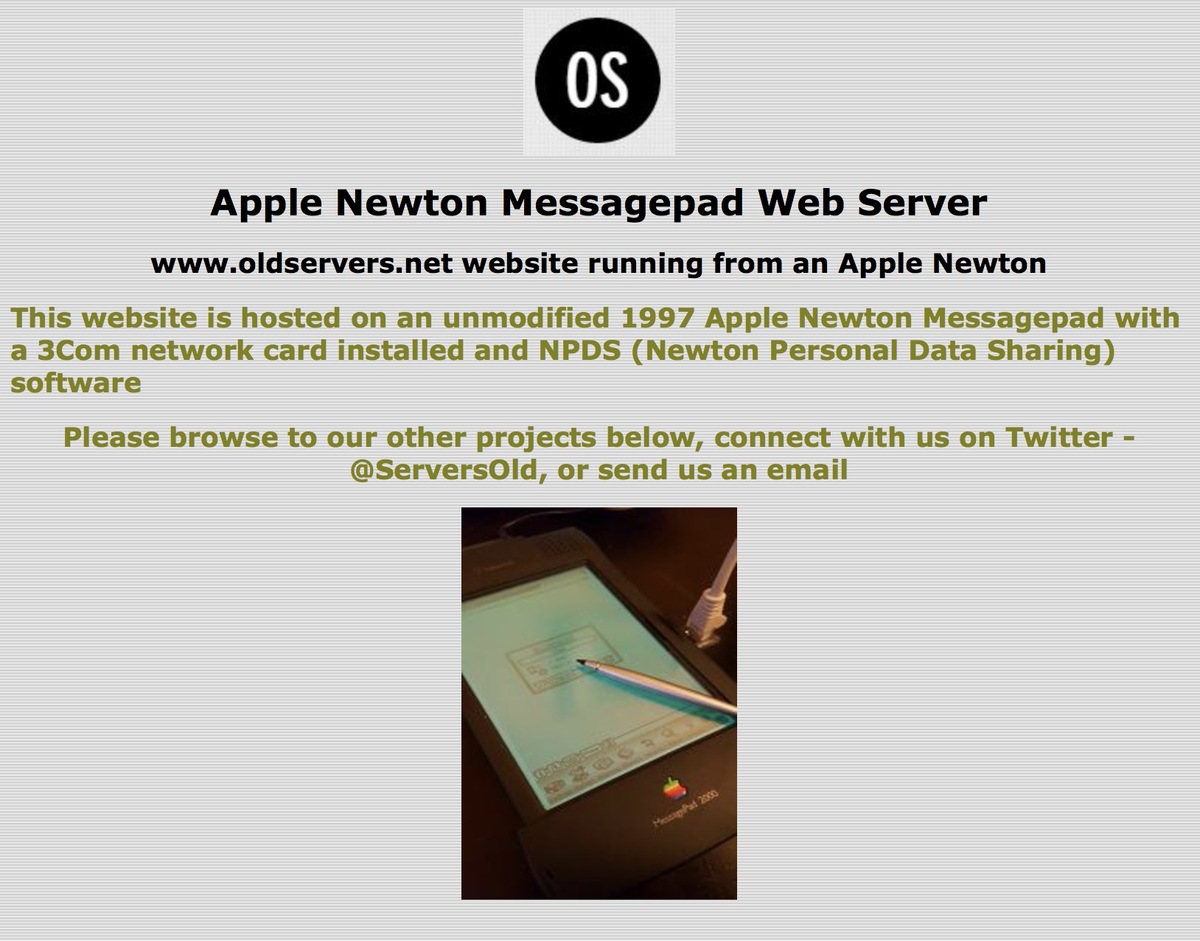 Insolite : un Newton Messagepad devient un serveur web