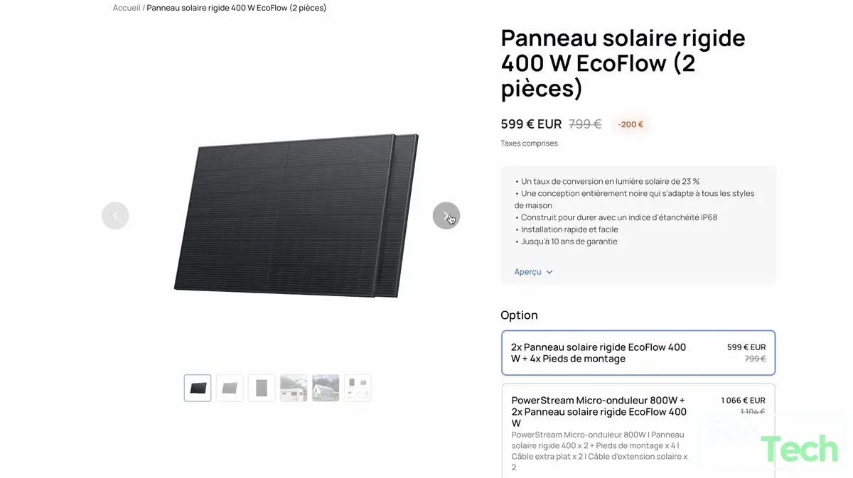 Test Ecoflow PowerStream : un onduleur intelligent pour gérer le surplus solaire