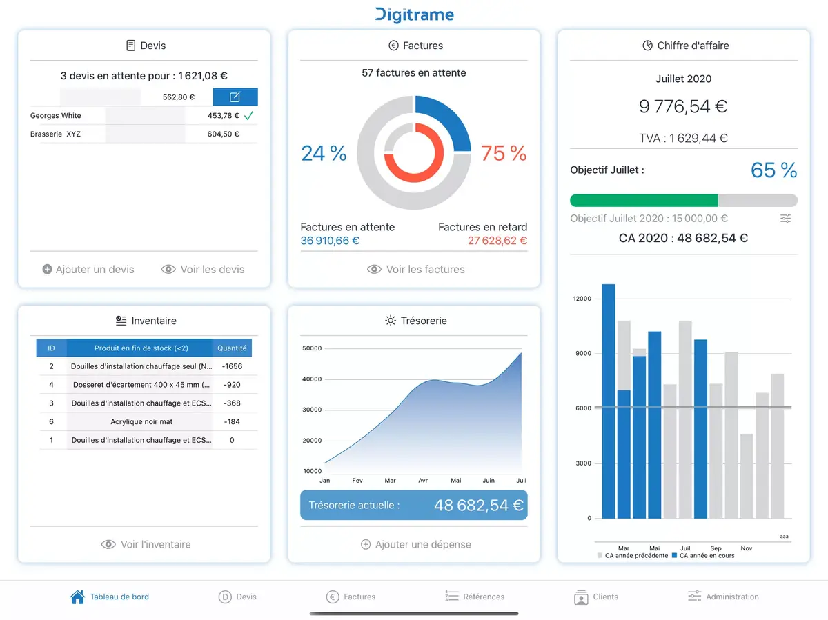 Booster votre gestion administrative avec Digitrame (Devis, factures...)