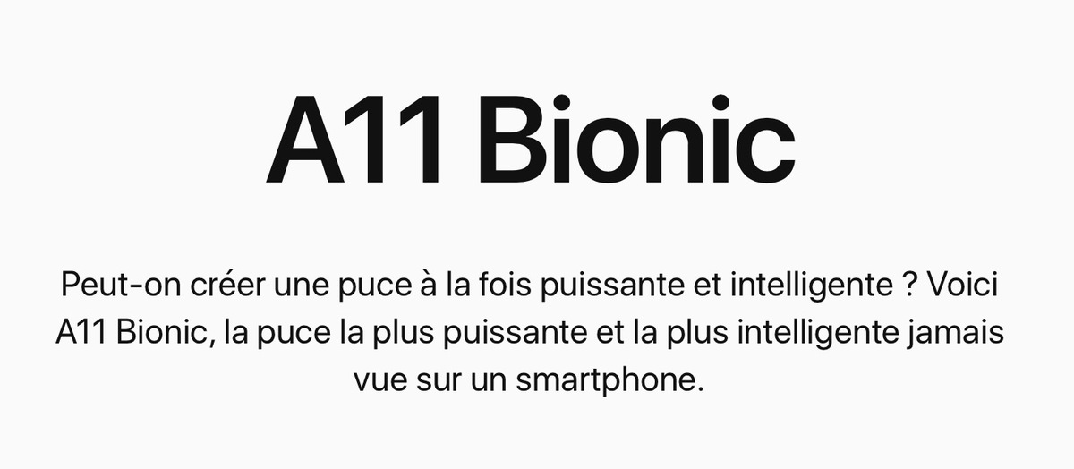 A11 Bionic : un premier bench (impressionnant) sous GeekBench