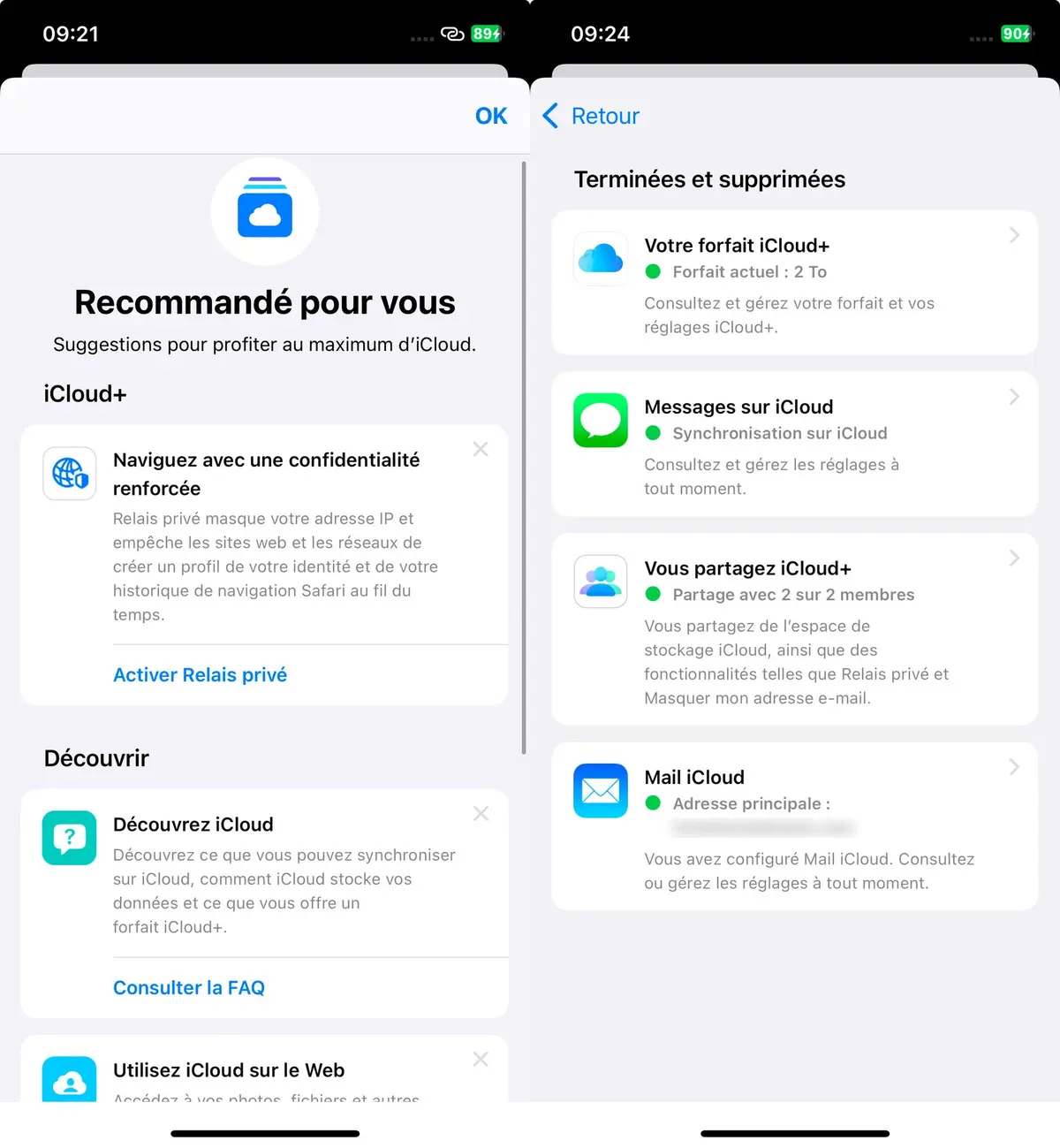 iOS 18 : les nouveautés d'iCloud et de Mail iCloud