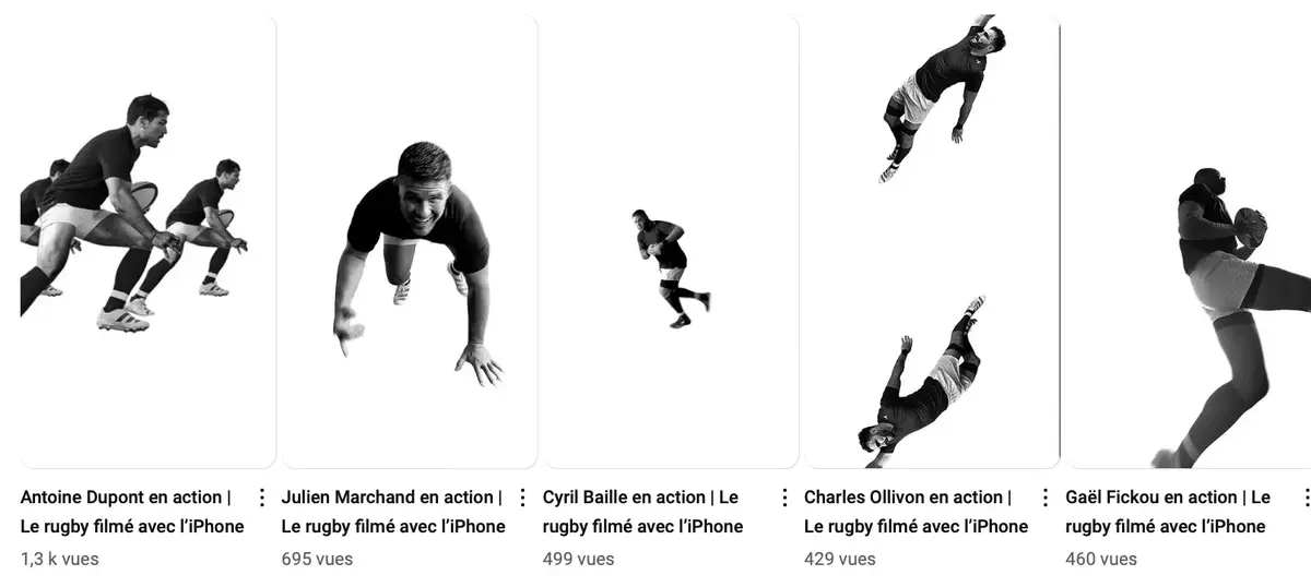 Apple célèbre le rugby avec l'Équipe de France et un iPhone