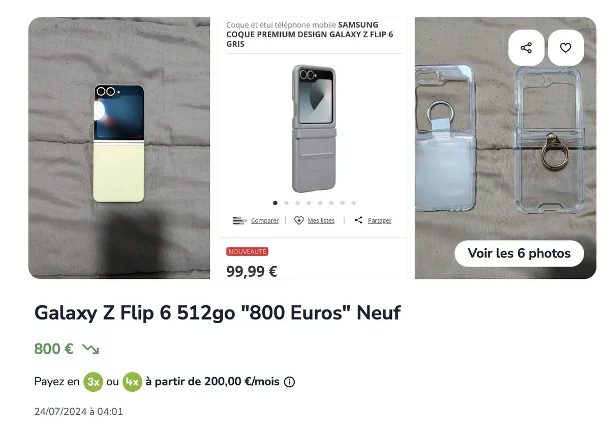 Affaire ou arnaque : des Samsung Galaxy Z Flip6 édition JO déjà sur eBay !