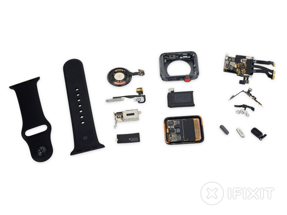 Démontage de l'Apple Watch Series 3 : des "surprises" et une réparabilité moyenne