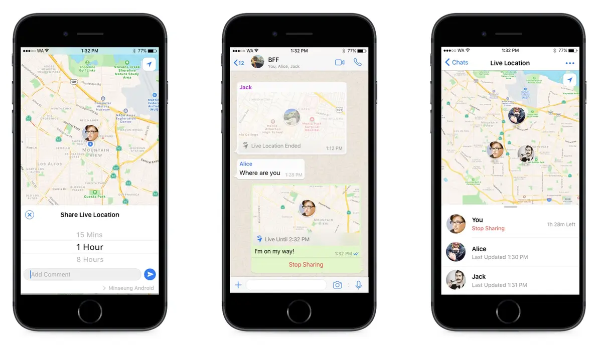 WhatsApp veut concurrencer "Localiser Mes amis" et GMail veut la peau de Mail.app (iOS)