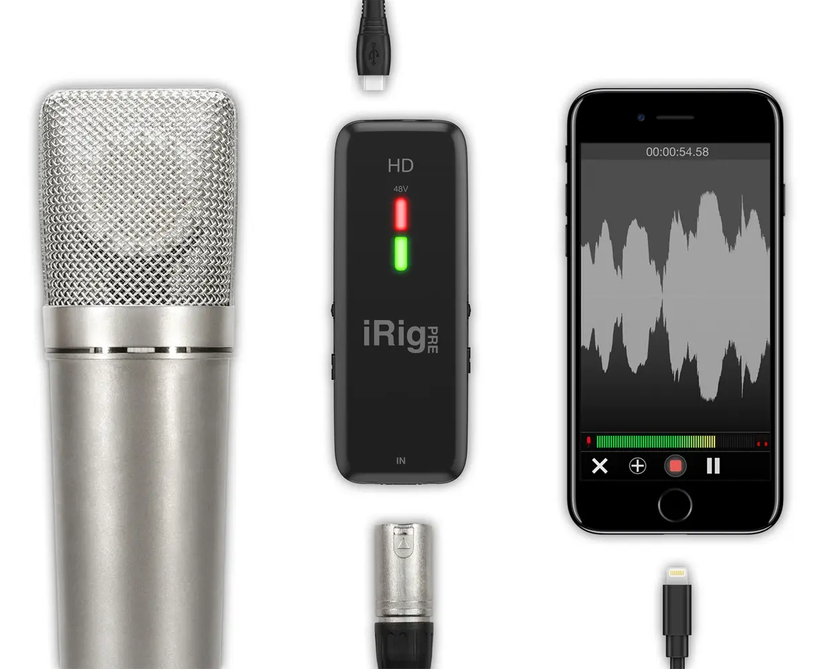 iRig Pre HD, הקדם מגבר XLR הנייד שהממשק שלו הופך לדיגיטלי