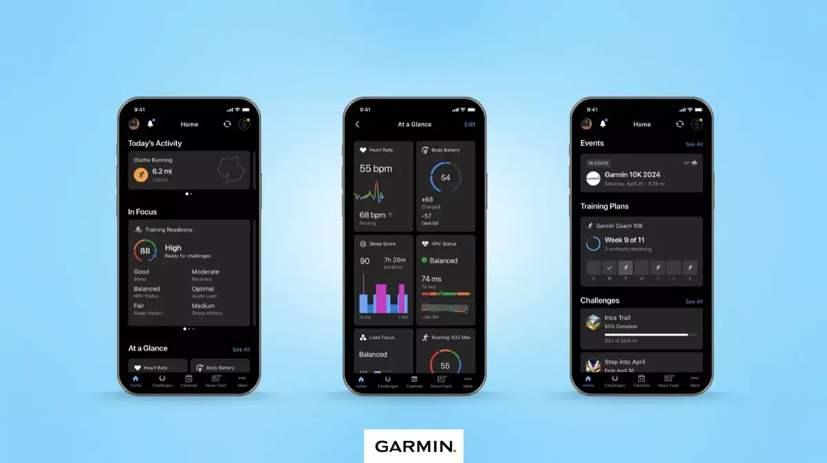 Garmin Connect mise à jour