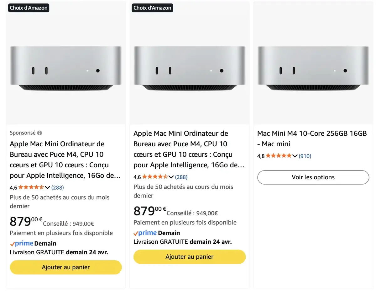 Les rares configurations encore disponibles