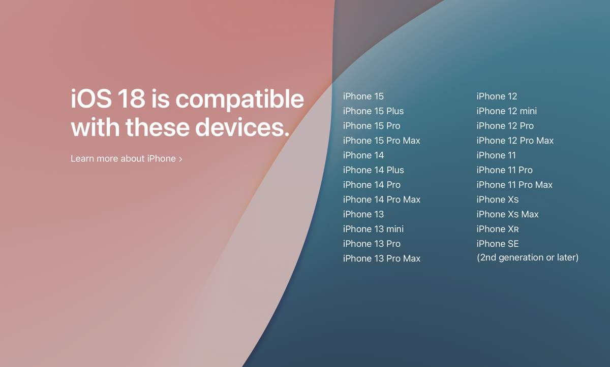 iOS 18 / iOS 18.1 : Quels iPhones sont compatibles ? Quelles fonctionnalités (IA ou non) ?