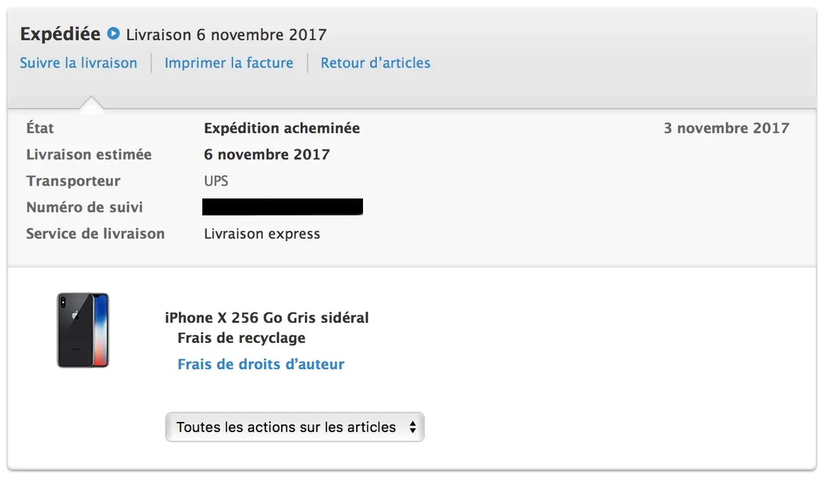 iPhone X : les expéditions se poursuivent et s'accélèrent