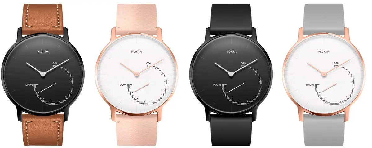 La montre Nokia Steel s'offre 2 nouvelles déclinaisons colorées pour les fêtes