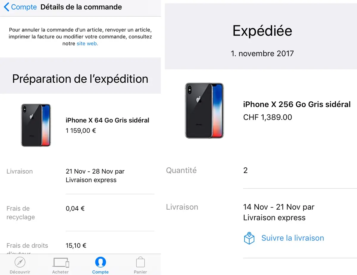 Nouvelle vague de livraisons d’iPhone X en approche !