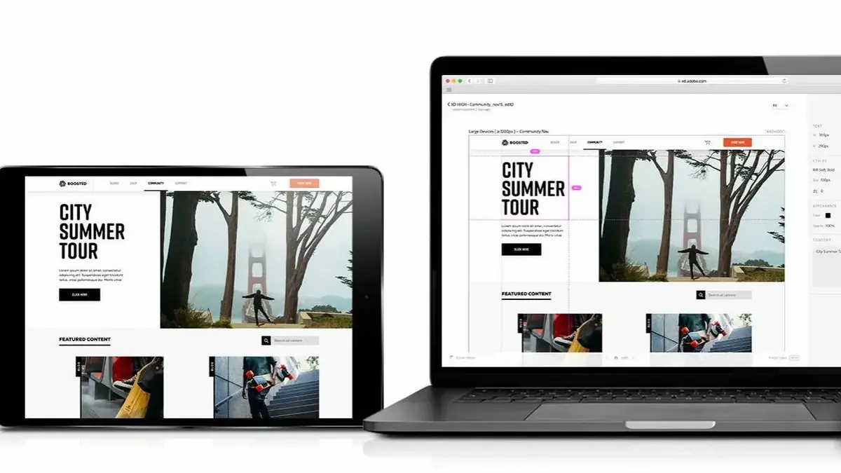 En novembre, Adobe XD se met à jour (grille de mise en page, design specs, exportation...)