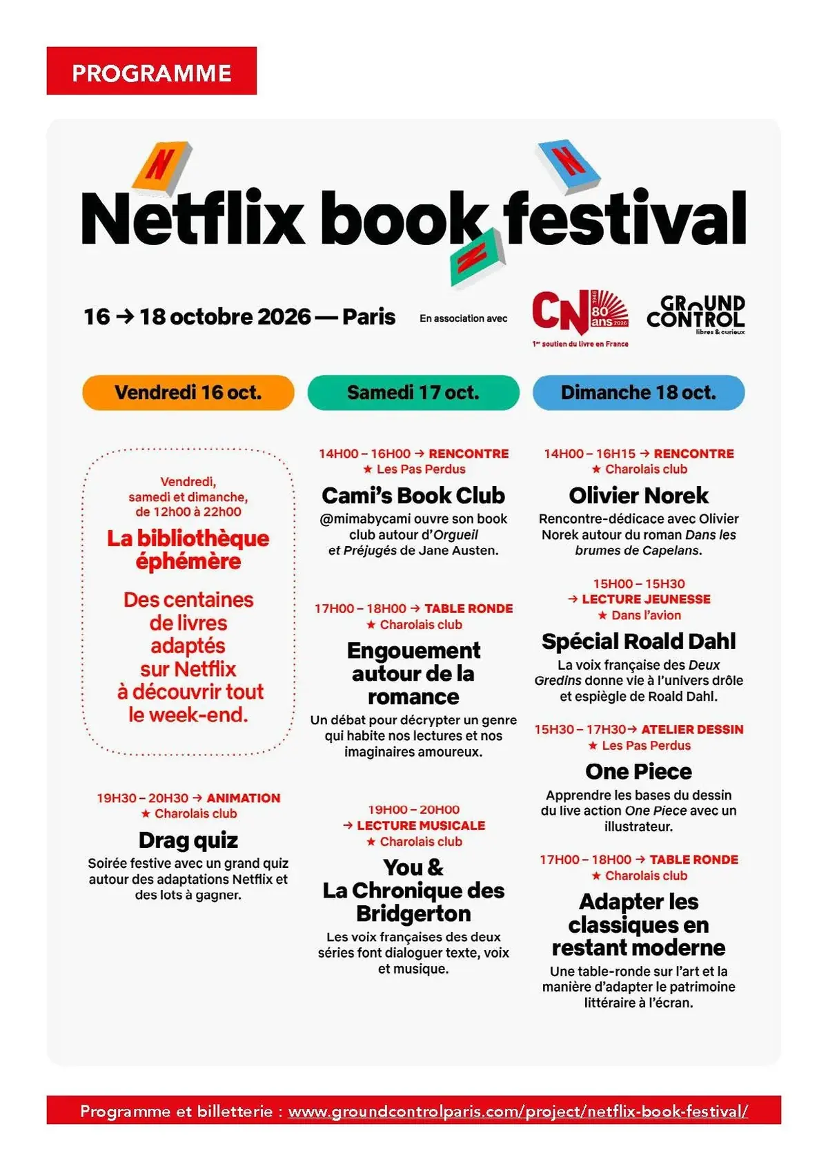 Netflix Book Festival&nbsp;&agrave; Paris&nbsp;: quand les s&eacute;ries font exploser les ventes de livres&nbsp;!
