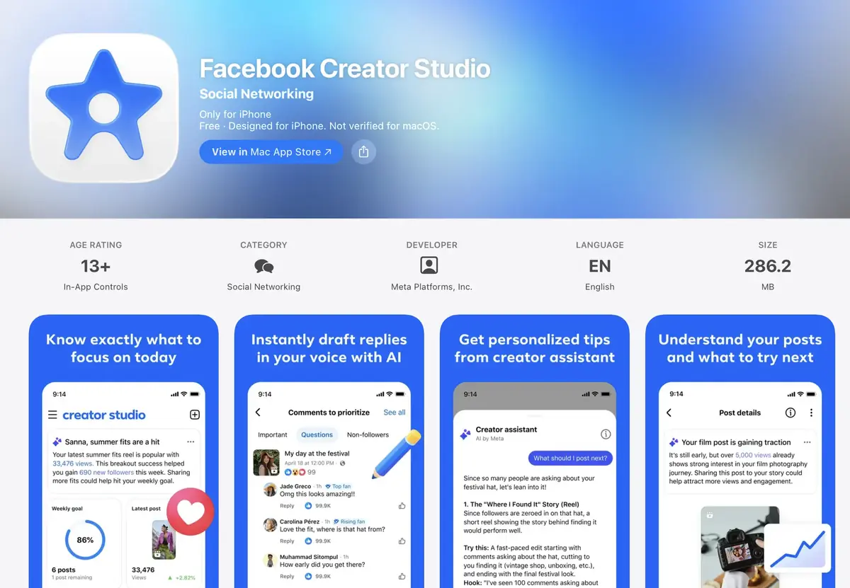 Mark Zuckerberg sort encore une nouvelle app d&eacute;di&eacute;e &agrave; Facebook