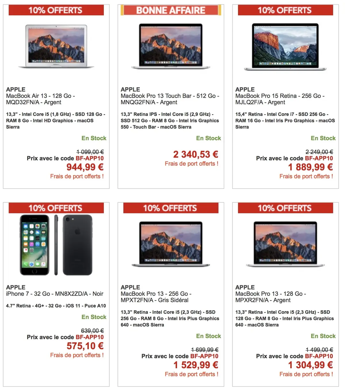 #blackfriday : 10% à 15% de réduction sur les Mac et les iPad