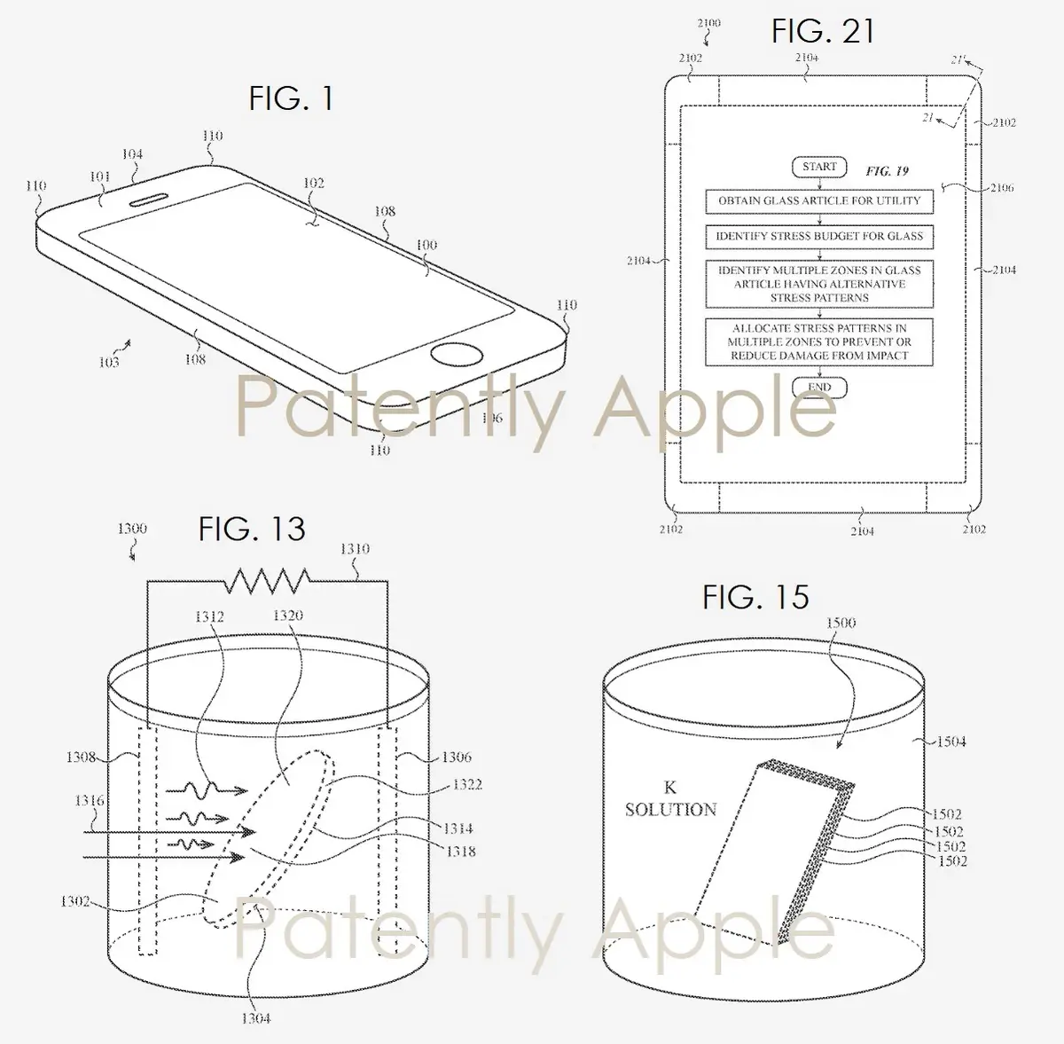 Le brevet du jour : gestion des réseaux (carOS) et verre renforcé pour les iPhone