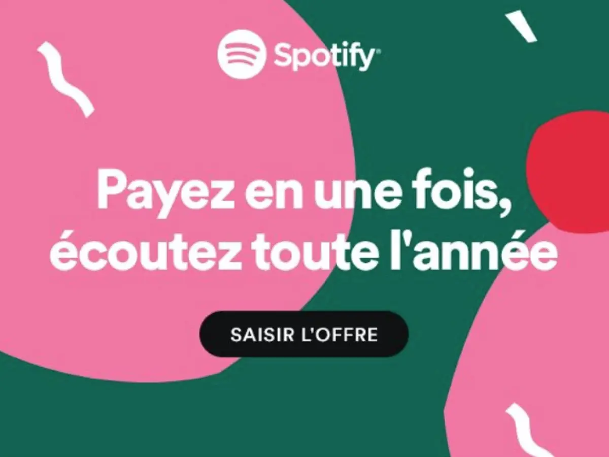 Bon plan : le forfait Spotify Premium à 99€ pendant un an