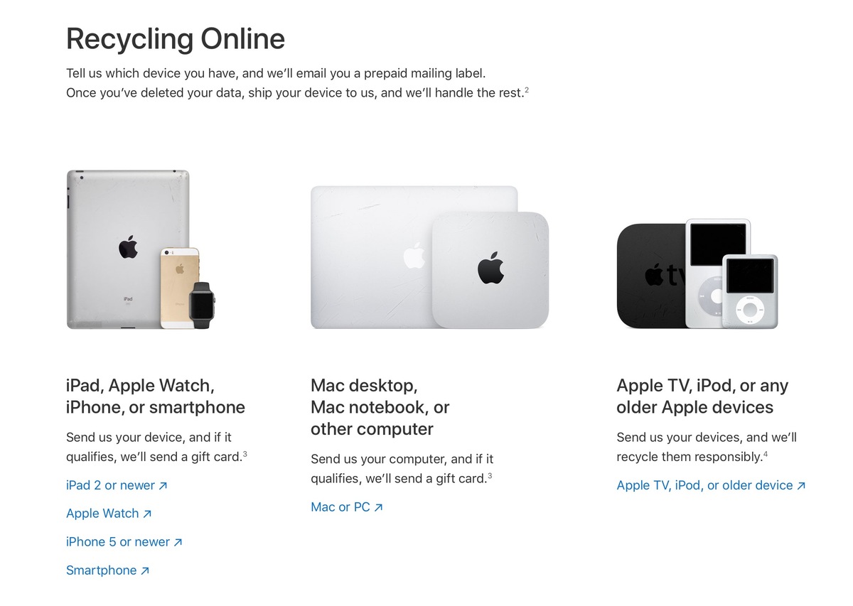 Des bons d'achat pour inciter au recyclage des Apple Watch