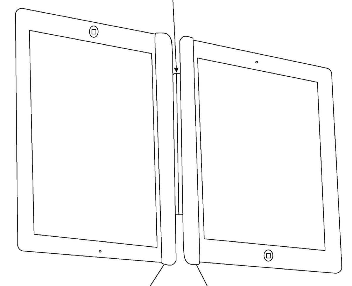 Le brevet du jour : un support magnétique pour utiliser deux iPad ensemble