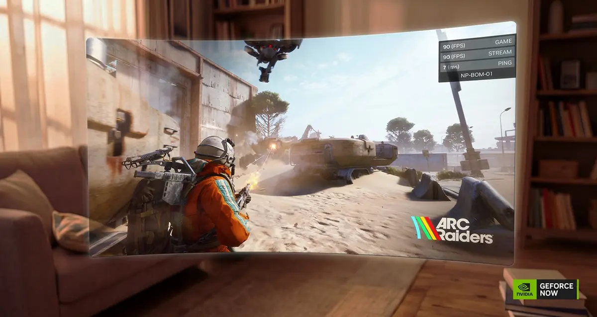 GeForce Now passe &agrave; 90 images par seconde sur les casques VR, dont l'Apple Vision Pro
