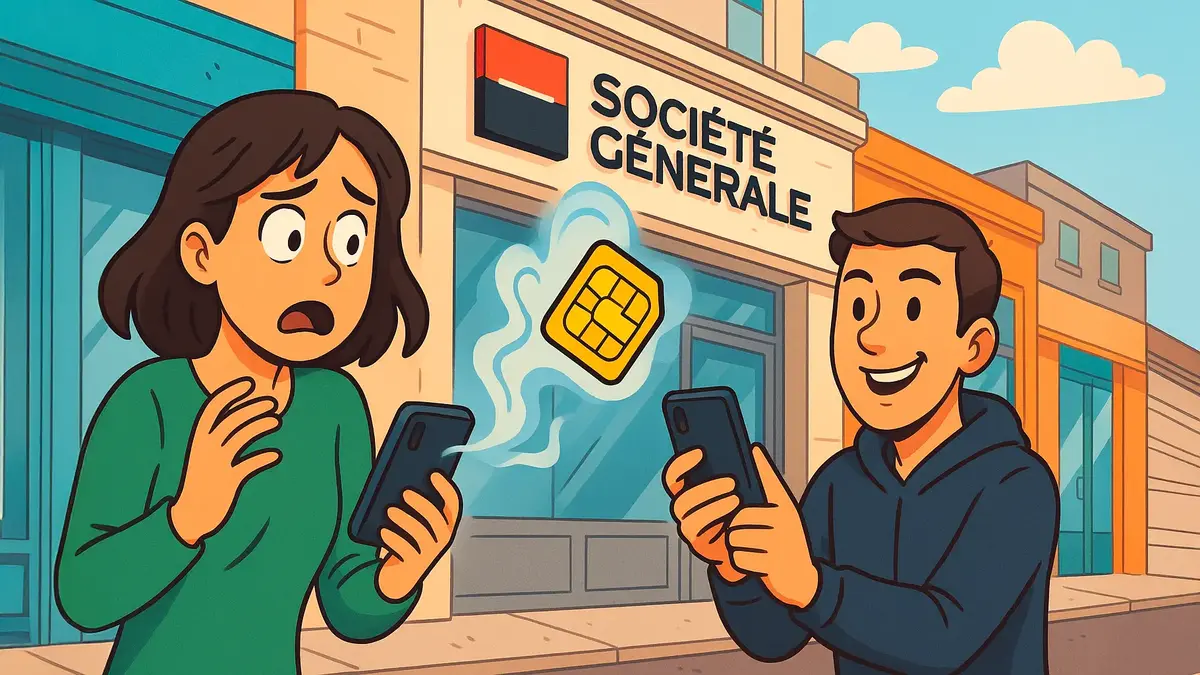 société générale escroquerie SIM swapping